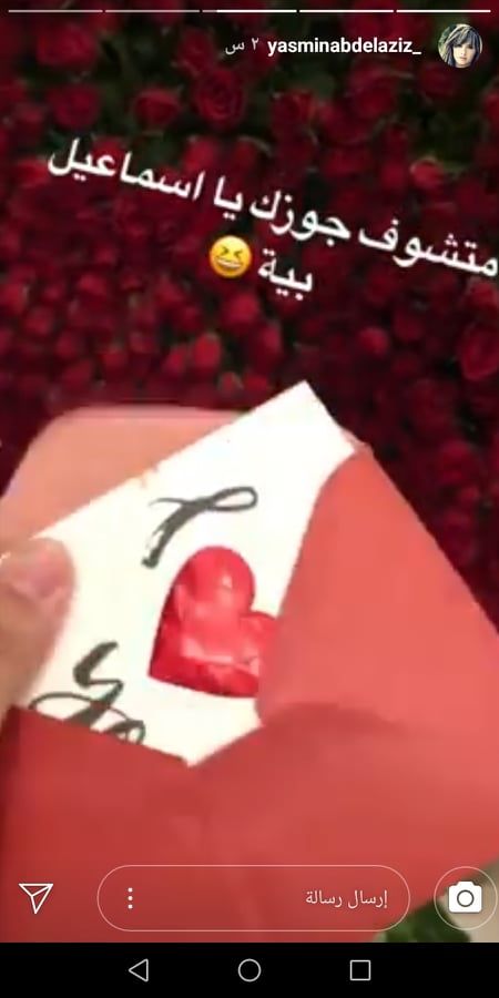 ياسمين عبد العزيز ترسل رسائل مباشرة في عيد الحب