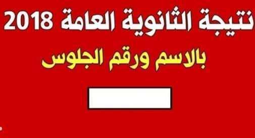بالاسم ورقم الجلوس نتيجة الثانوية العامة 2019 من خلال موقع وزارة التربية والتعليم moe.gov.eg...