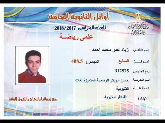 لائحة أسماء أوائل الثانوية العامة 2019 وزارة التربية والتعليم