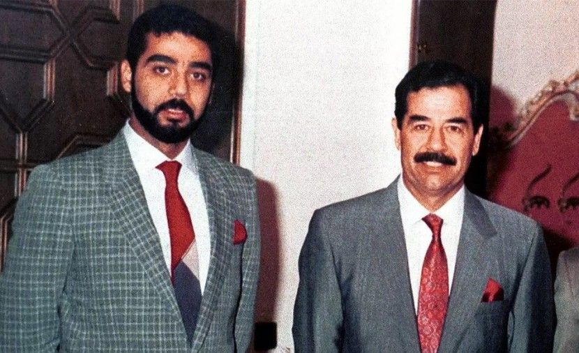 فيديو نادر: العاهل السعودي يستقبل عدي صدام حسين