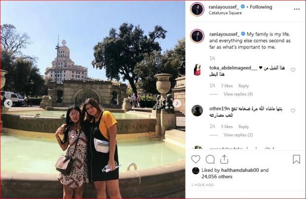 رانيا يوسف مع ابنتيها في صور جديدة: "يا كل حاجة في حياتي"