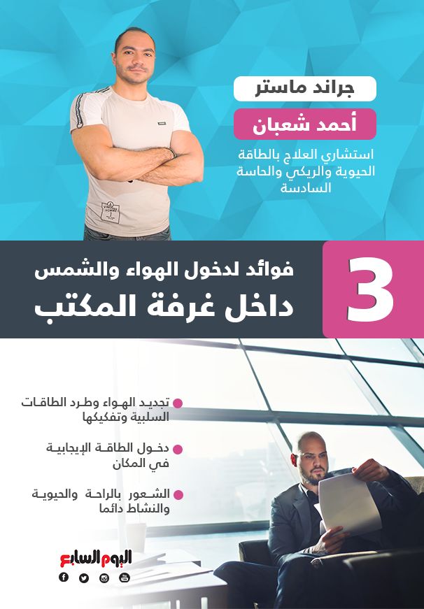 كيف نطرد الطاقة السلبية في مكان العمل الذي نجلس به؟..استشاري الطاقة الحيوية أحمد شعبان يوضح