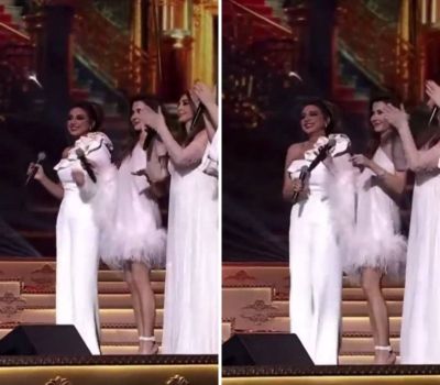 تراند اليوم : «بجوارها أنغام وإليسا».. شاهد.. رقص الفنانة نانسي عجرم على الطريقة الخليجية