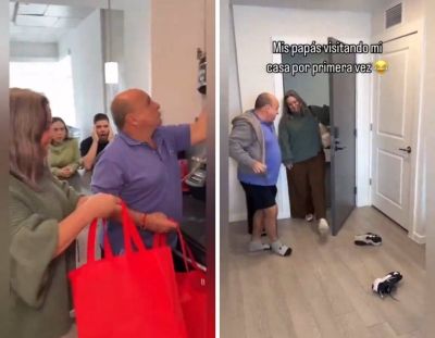 تراند اليوم : ‏شاهد: أب وأم يدخلان إلى منزل ابنهما وزوجته ليذكروه ماذا كان يفعل عندما كان طفلًا ومراهقًا