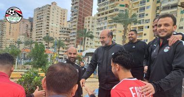 منتخب الكرة الشاطئية يواصل تدريباته بمعسكر الإسكندرية