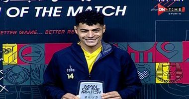 عبد الرحمن مجدى رجل مباراة ديربى القناة بين المصرى والإسماعيلى