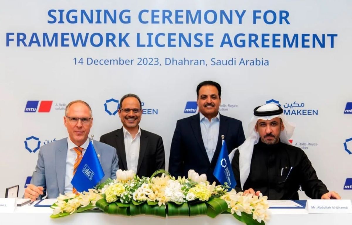 اتفاق بين «مكين» و«رولز رويس باور سيستمز» 
لتصنيع محركات MTU في السعودية