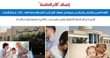 أون لاين.. القضاءان المصرى والإماراتى يشتركان فى إنصاف الأم الحاضنة.. برلمانى