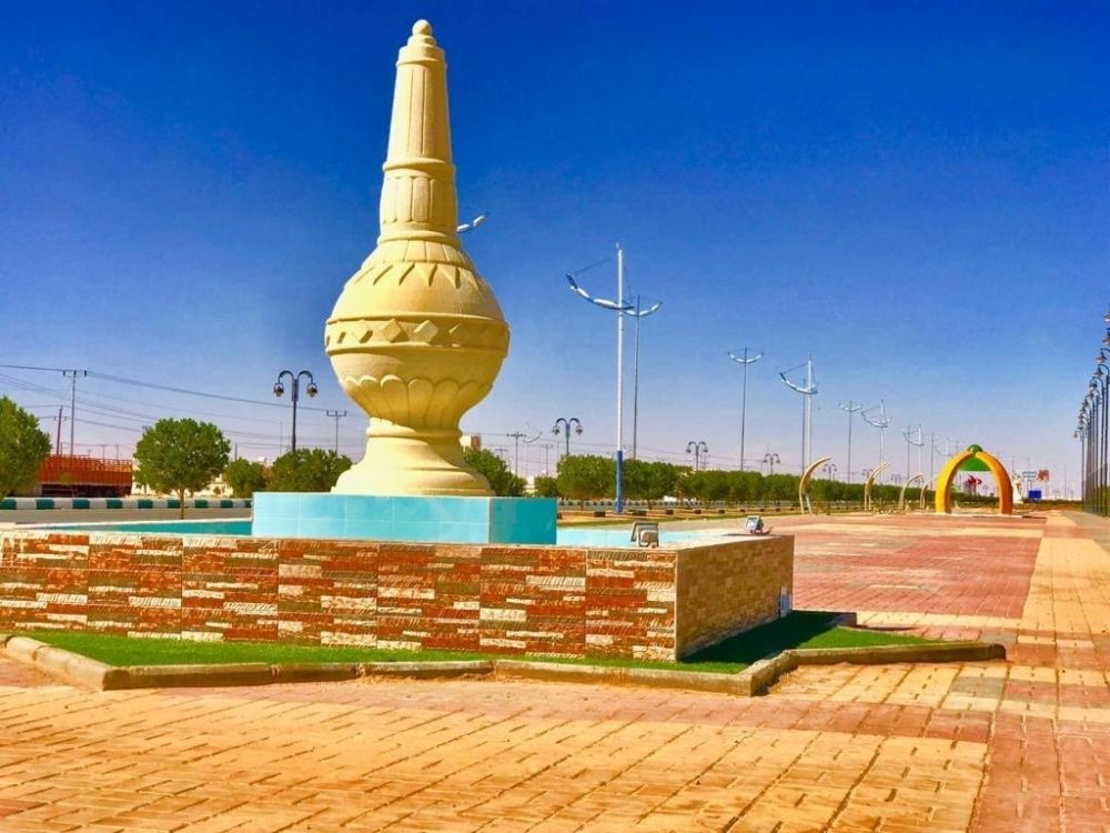 مشاريع بلدية الوديعة تجمل بوابة المملكة مع اليمن