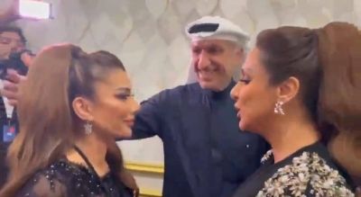 تراند اليوم : ب "الأحضان والقبلات".. شاهد.. لحظة تصالح أنغام وأصالة في الرياض بعد خلاف 5 سنوات