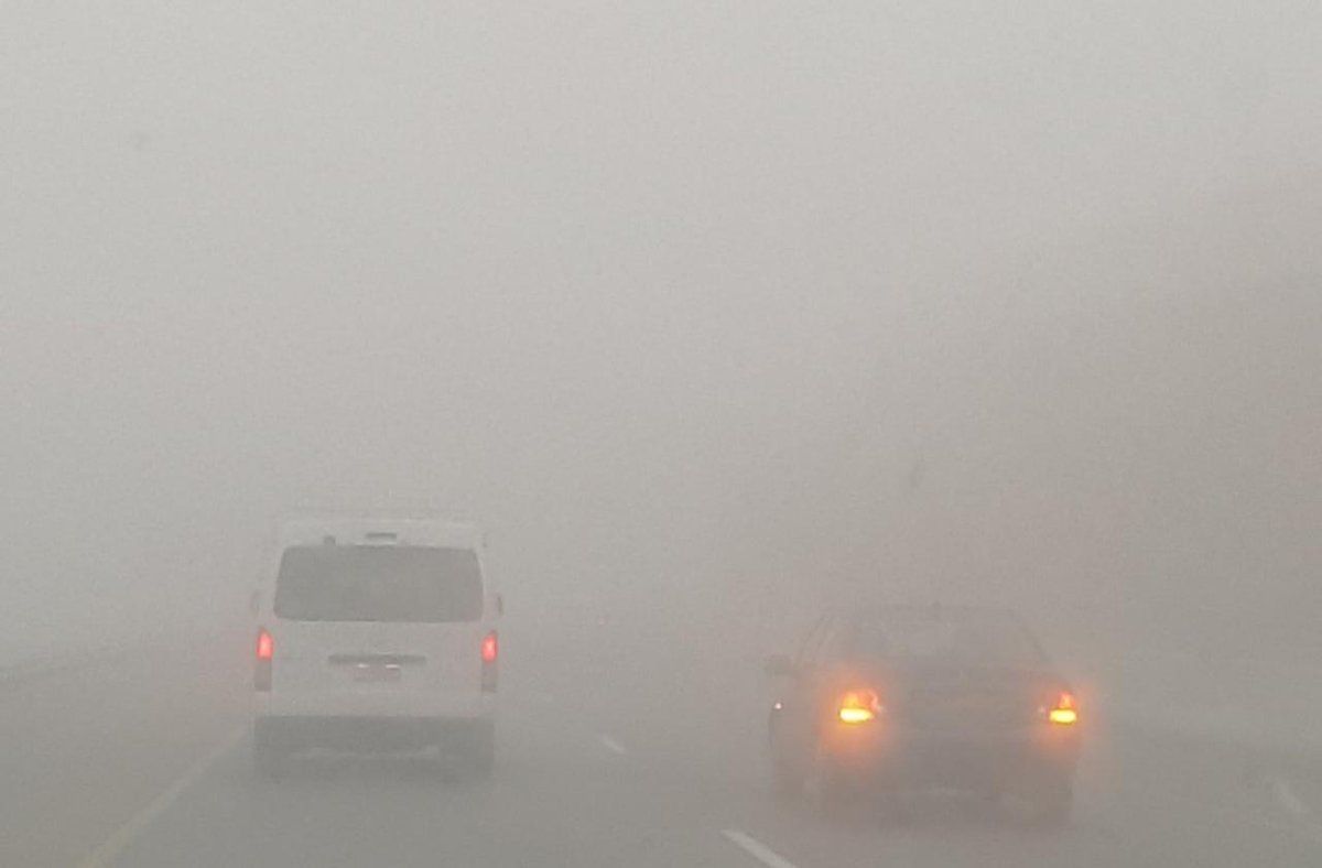إنذار باللون الأحمر على الحدود الشمالية.. ضباب كثيف وانعدام للرؤية الأفقية
