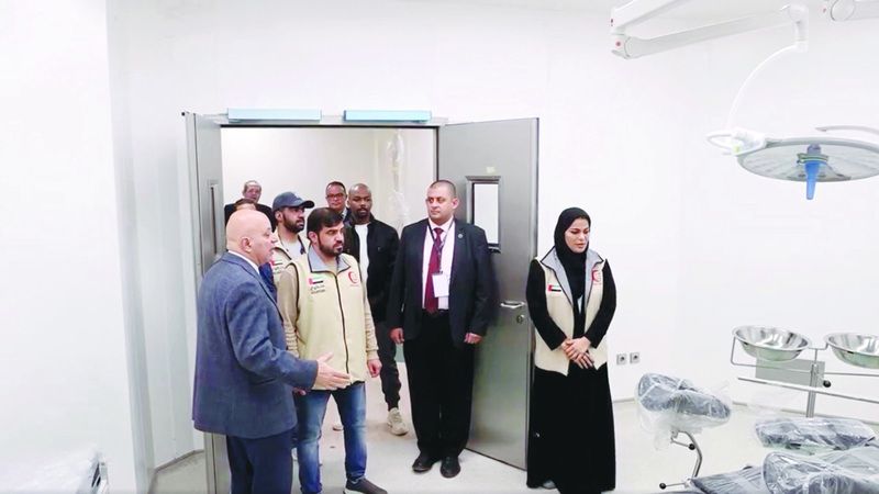 الامارات | وفد الهلال الأحمر الإماراتي يتفقد مستشفى أهل مصر لعلاج الحروق