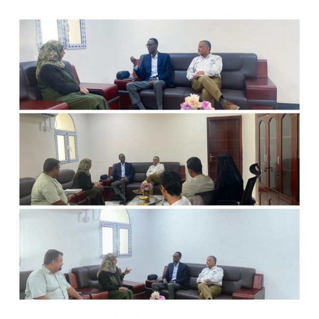 رئيس الجهاز المركزي للإحصاء يلتقي مدير منظمة UNDP في عدن