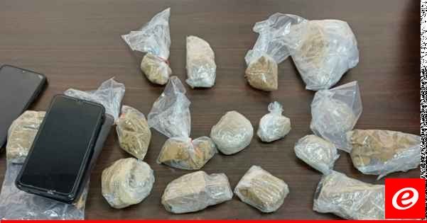 قوى الأمن: توقيف مروج للمخدرات ينقلها من بيروت إلى صيدا وضبط كمية من حشيشة الكيف