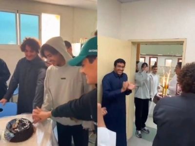 تراند اليوم : شاهد.. طلاب يفاجؤون زميلهم ويحتفلون به داخل الفصل بعد ظهور نتيجته في اختبار القدرات