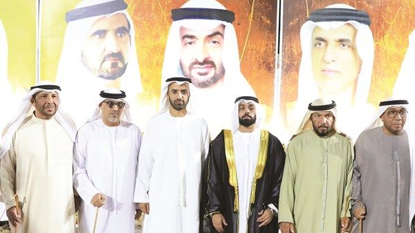 ولي عهد رأس الخيمة يحضر أفراح الشامسي والنقبي والنعيمي