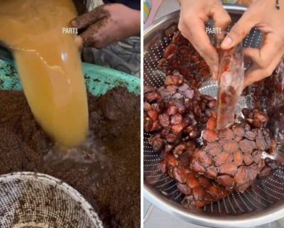 تراند اليوم : شاهد.. أغرب طريقة لتصنيع "البخور" باستخدام التمر