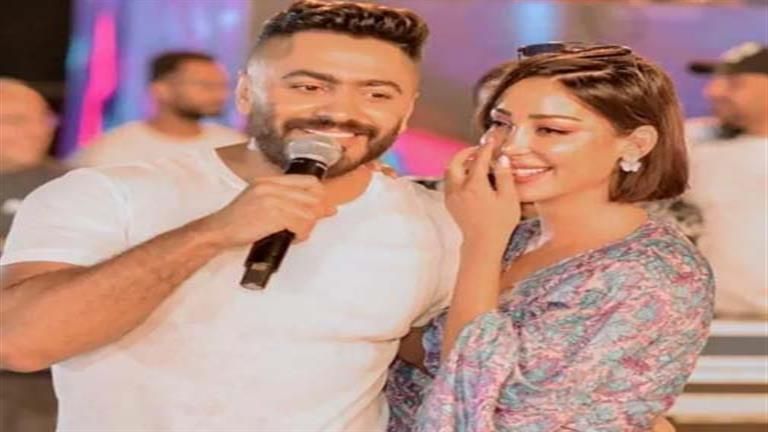 "من يوم بعادنا مش بعيش" تامر حسني يروج لأغنيته الجديدة والجمهور يعلق