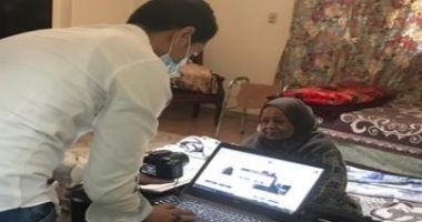 إيفاد مأموريات من الأحوال المدنية لـ20 شخص من الحالات الإنسانية بالمنازل والمستشفيات