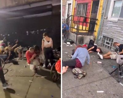 تراند اليوم : فيديو صادم.. شاهد: انتشار المشردين ومدمني المخدرات في شوارع فيلادلفيا الأمريكية