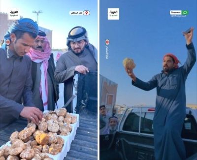 تراند اليوم : شاهد: بداية بيع الفقع في ‎سوق حفر الباطن.. والحبة الواحدة تسجل سعر مفاجئ