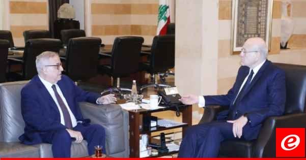 بوحبيب التقى ميقاتي: مستعدون لتطبيق القرار 1701 بحذافيره اذا انسحبت اسرائيل من ارضنا المحتلة واوقفت خروقاتها