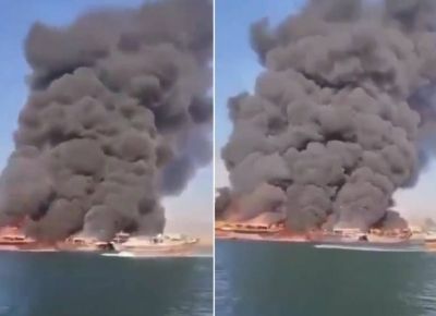 تراند اليوم : شاهد: انفجار يشعل النيران في 16 سفينة للحرس الثوري الإيراني.. وصحيفة إسرائيلية تعلق!