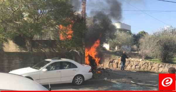 النشرة: غارتان استهدفتا بلدة خربة سلم قبيل بدء مراسم تشييع القيادي بحزب الله وسام الطويل