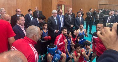 وزيرا التعليم العالى والشباب والرياضة يتفقدان ملاعب نادى جامعة حلوان