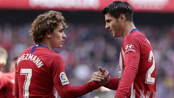تشكيل أتلتيكو مدريد أمام ريال مدريد .. موراتا وجريزمان في الهجوم