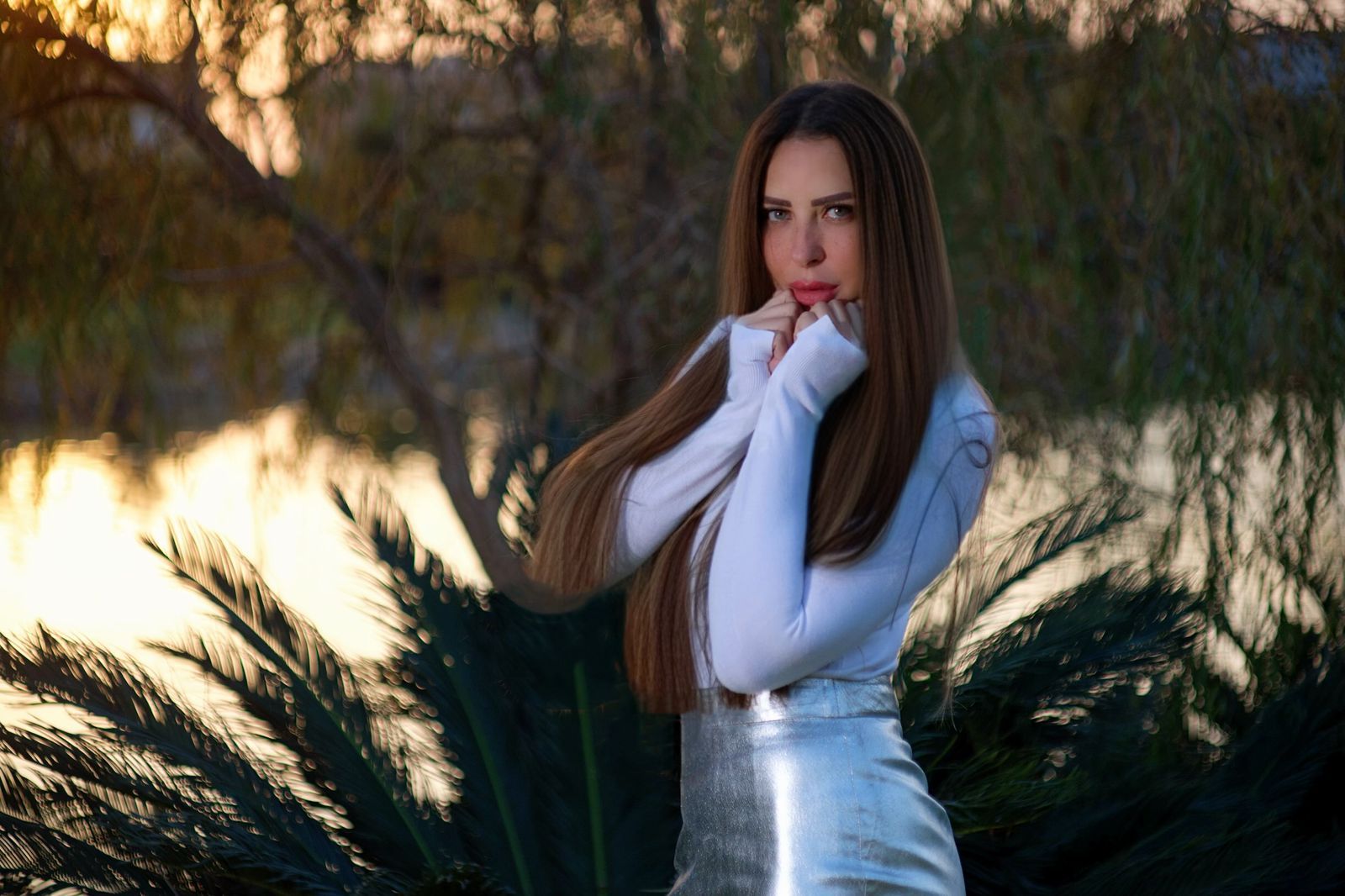 ريم مصطفى تتألق في أحدث جلسة تصوير وقت غروب الشمس (صور)