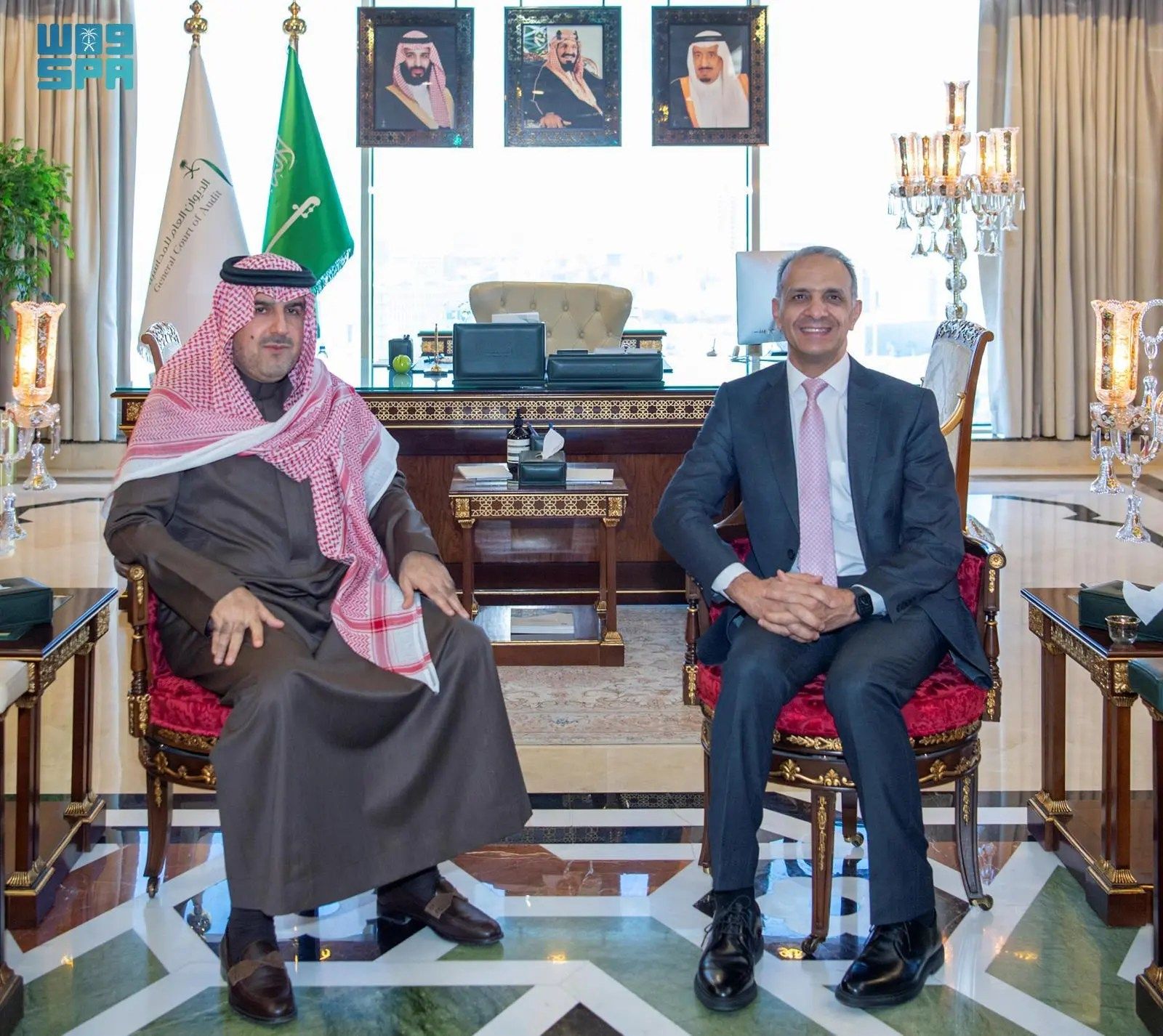 السعودية | رئيس الديوان العام للمحاسبة ‏يستقبل نظيره الأردني