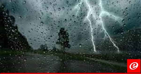 امطار غزيرة وعنيفة غدا وسيول وانجرافات على الطرق وثلوج على 1400 متر