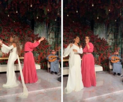 تراند اليوم : شاهد: أحلام ووعد ترقصان ومحمد عبده يغني ويعزف على العود في حفل زواج بالرياض