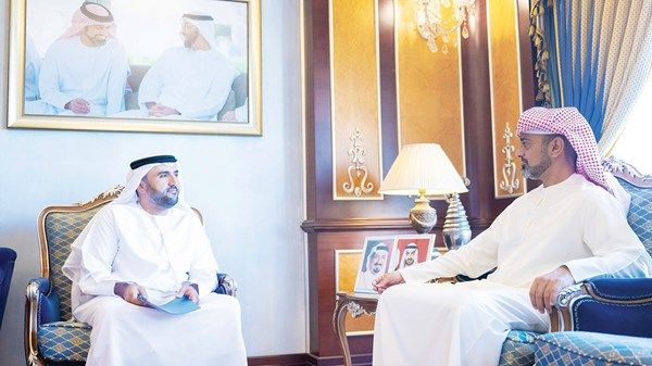 عمار النعيمي يستقبل الرئيس التنفيذي لشركة الاتحاد للماء والكهرباء