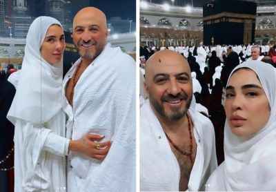 تراند اليوم : ظهرت "بالمناكير والأظافر الصناعية".. شاهد: زوجة الفنان "مجدي الهواري" تثير الجدل أثناء أدائها العمرة