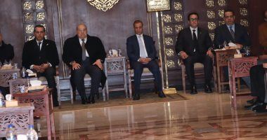 رئيس مجلس الشيوخ ووزير المجالس النيابية وقيادات مستقبل وطن يقدمون واجب العزاء في والد النائب أكمل فاروق
