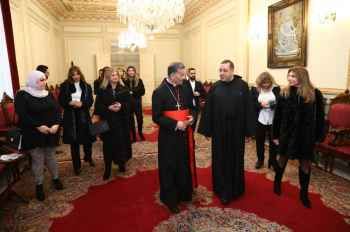 بوعبود التقى الراعي على رأس وفد من المعهد الانطوني : بكركي كانت وما تزال صخرةَ لبنان وحاضنةَ الأديان