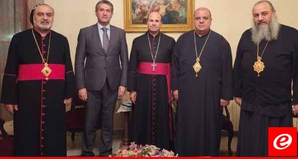 مجلس أساقفة زحلة بحث مع محافظ البقاع في الوضع الناجم عن تزايد اعداد النازحين السوريين