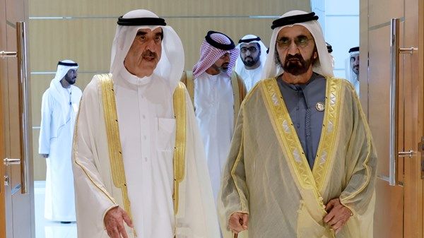 محمد بن راشد والشيوخ يحضرون أفراح المعلا والنعيمي