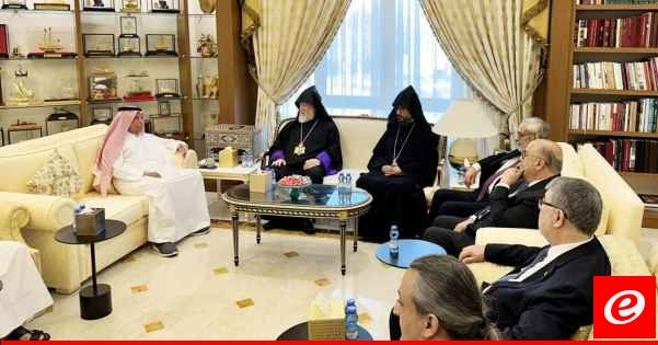 الكاثوليكوس آرام الأوّل التقى رئيس الوزراء القطري