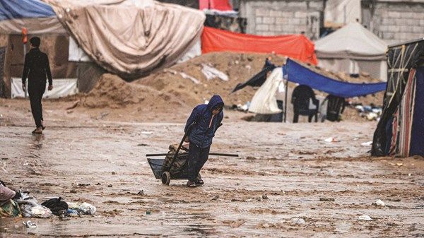 «شتاء غزة».. معاناة إضافية لأهالي القطاع المنكوب