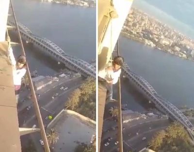 تراند اليوم : بالفيديو : شاهد لحظة انتحار فتاة من الطابق الـ24 بفندق في الزمالك بمصر