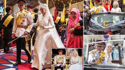 تراند اليوم : شاهد.. لقطات جديدة من حفل زفاف نجل "سلطان بروناي" أشهر عازب في آسيا