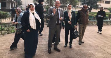 رئيس جامعة حلوان يتفقد الامتحانات بكليات التربية الفنية والموسيقية والفنون الجميلة