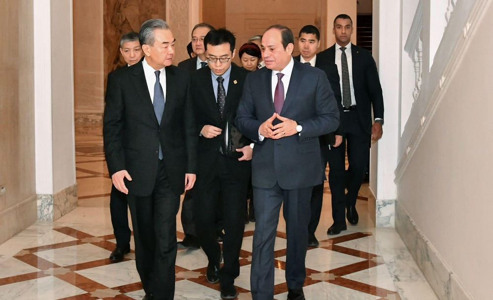 عن تهجير الفلسطينيين وتصفية القضية.. تفاصيل لقاء السيسي ووزير خارجية الصين