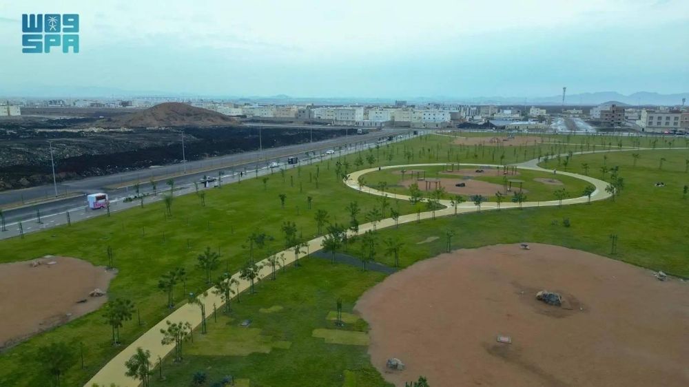 %360 زيادة في المساحات الخضراء بالمدينة