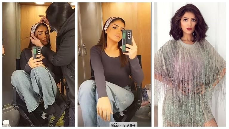 مي عمر تكشف عن صور من كواليس فيلم "الغربان"
