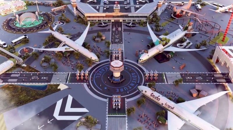 تراند اليوم : بالصور.. شاهد فكرة تصاميم عدد من الطائرات وتحويلها إلى مطاعم ومقاهي ومسارح في منطقة بوليفارد بالرياض