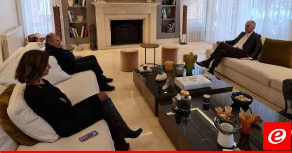 باسيل بحث مع ماغرو بالوضع جنوبًا وبالحلول للملفات الداخلية: لإبعاد لبنان عن أي توسع للصراع